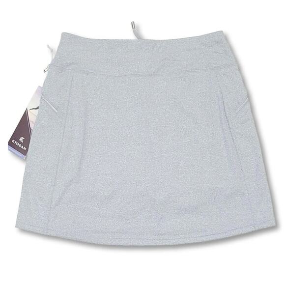 New Kyodan Women's Built-in Shorts Elastic Waistband Zippered Pocket Skort - Picture 6 of 9